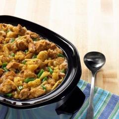 Piept de pui cu sos de curry si legume 1